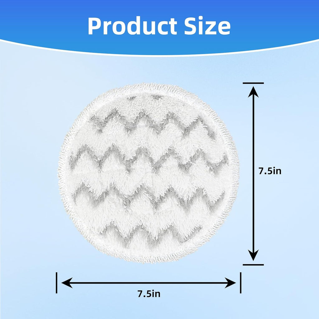 VIEWALL Steam Mop Pads - Replacement for Shark S8000 Series | Soft Washable Scrub Pads, 8 Pack