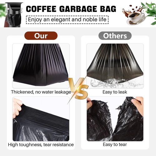 Espresso Knock Box Garbage Bags for Commercial Floor Standing coffee knock box Large trash bags for Coffee Grounds for Coffee Shop, Bar, Kitchen,Office (2Roll/50pcs)