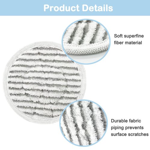 12 Pack S7001 Pads Replacement Steam Mop Pads for Shark S7001 S8201 S7000AMZ S8001 S7000 S7001TGT S7005 S7020 Series Steam Mop Pads,Steam & Scrub All-in-One Scrubbing Mop Pads,Compare Part #:XKITP7000