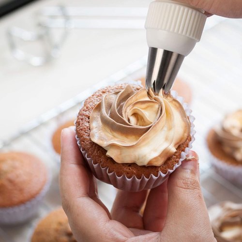 Kasmoire 11-Piece Extra Large Piping Tip Set | Stainless Steel Cake Decorating Nozzles for Pastry, Cupcakes & Cookies