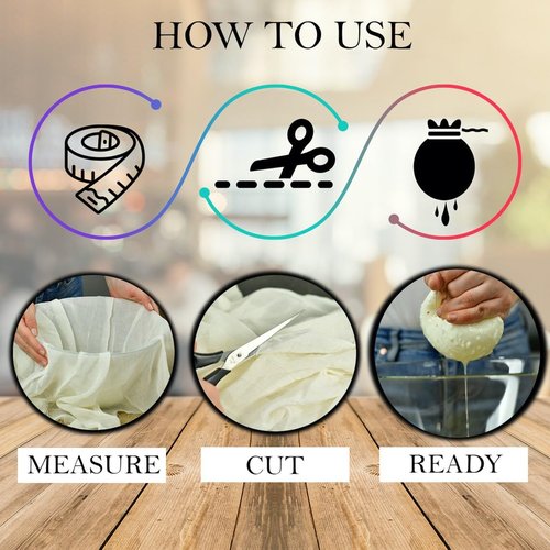 Vanacara Bulk Cheesecloth 3ft x 210 ft, Pure Cotton Grade 90 Fine Weave Cheese Cloth Roll Off-White Muslin Gauze Fabric for Party Decorations, Wedding, Straining, Polishing