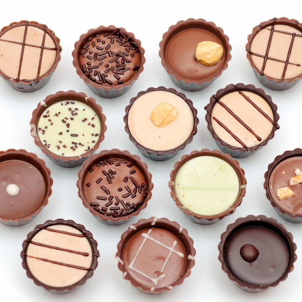 Puyeipt 30 Cups Mini Peanut Butter Cup Mold, Bite Size Silicone Candy Mold for Chocolates, Keto Fat Bomb, Small Truffles