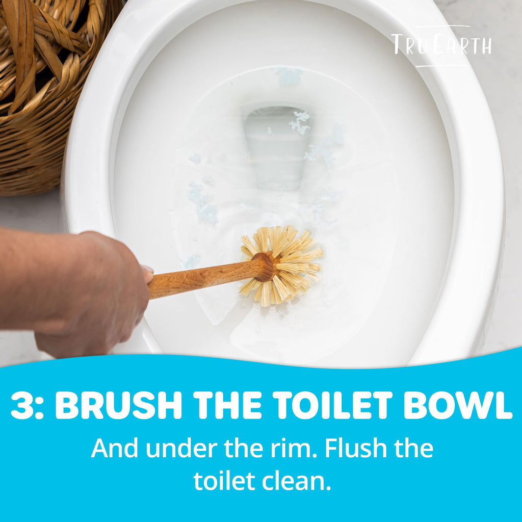 Tru Earth Toilet Bowl Cleaner Eco-Strips | Plastic Jug-Free, Septic-Safe for Cleaning | Easy to Use | 24 Strips