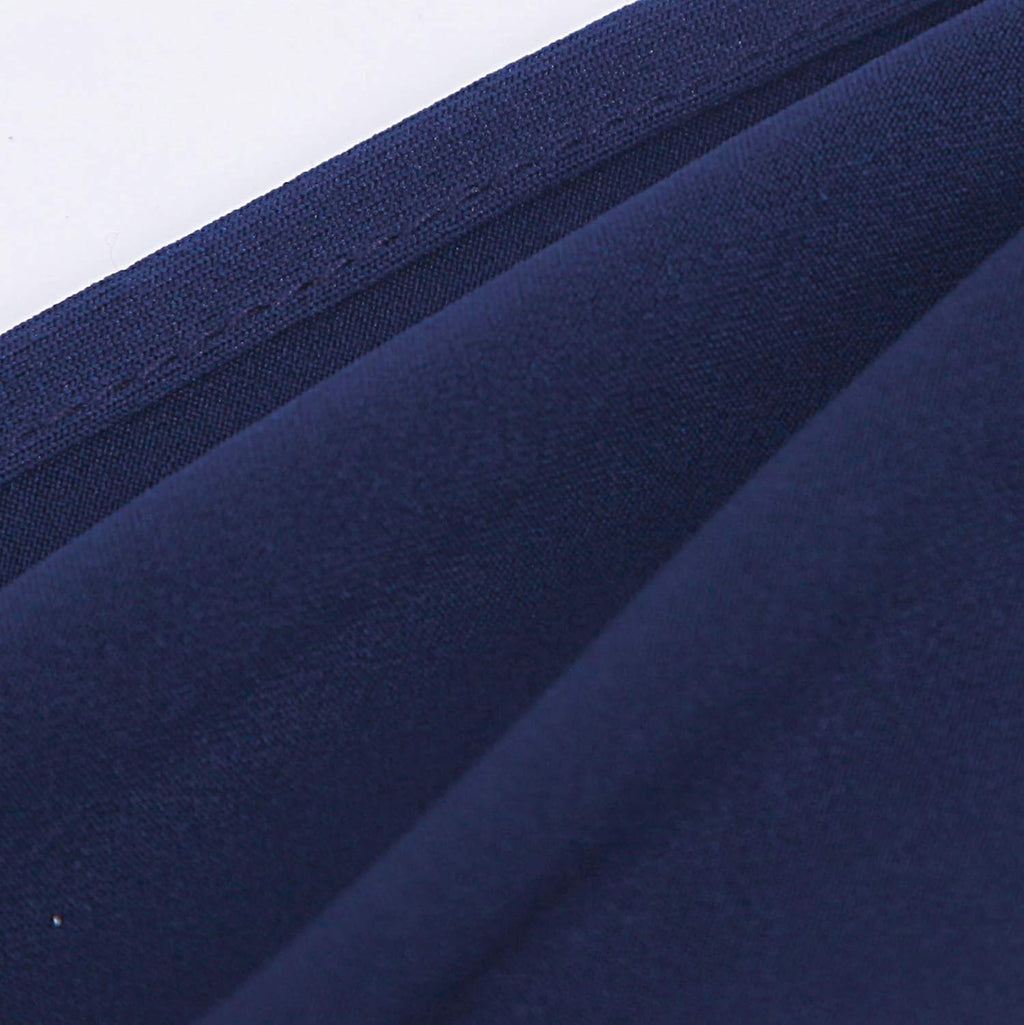 Peomeise Navy Spandex Chair Sashes - 25pcs with Buckle Slider for Elegant Wedding & Party Decor