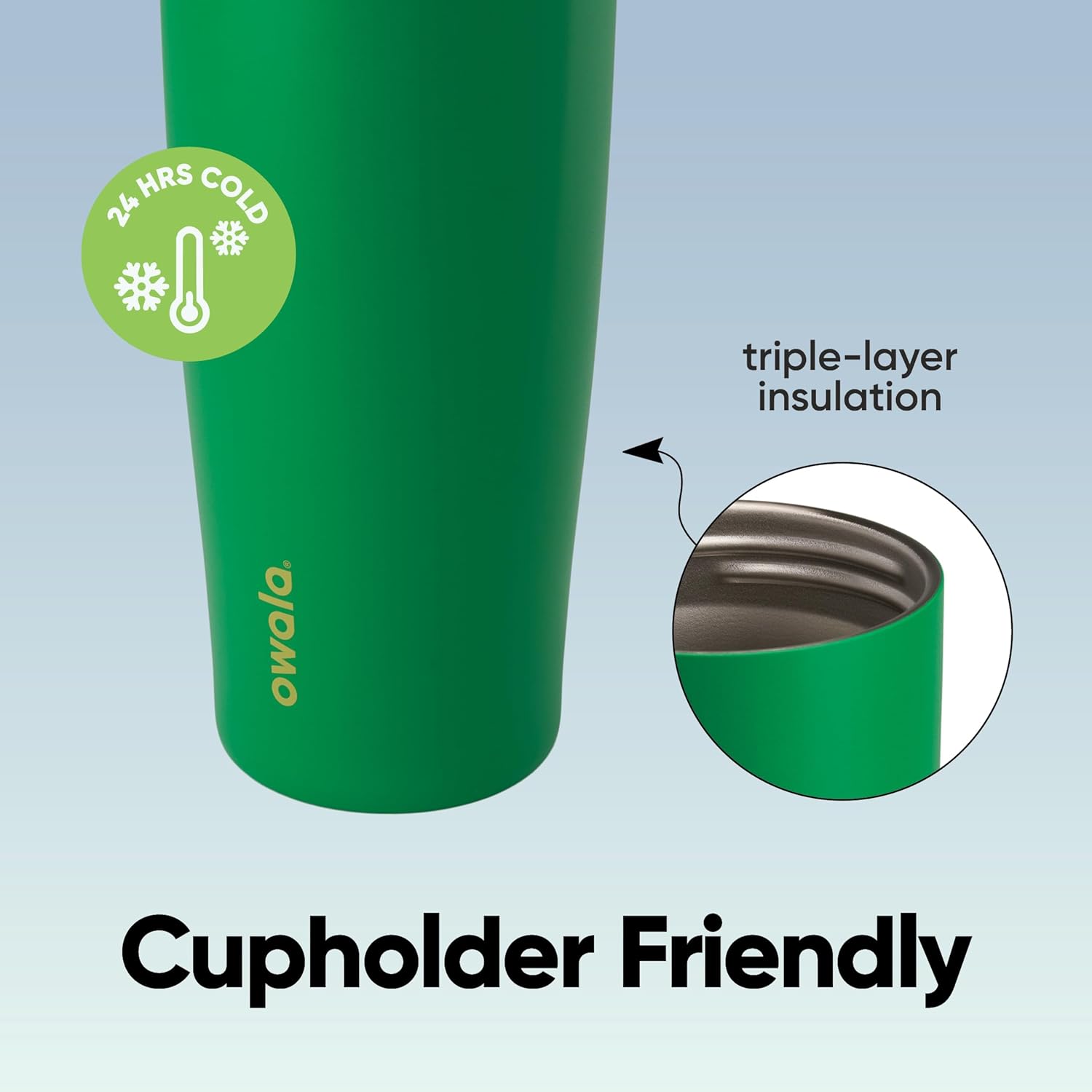 Owala FreeSip Sway Insulated Water Bottle - 40oz Stainless Steel with Two-Way Spout & Built-In Straw | Travel & Sports Ready, BPA Free, Leak Proof
