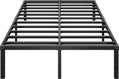 HLIPHA Metal Platform Bed Frame - 14-Inch Tall King Size | Heavy-Duty Support Slats, No Box Spring Needed, Easy Assembly, Black