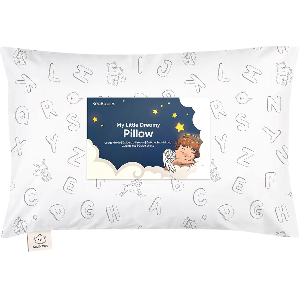 My Little Dreamy Toddler Pillow - Organic Cotton Travel Pillowcase, Soft & Breathable, 13x18 Inches