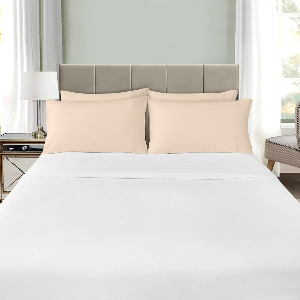 Utopia Bedding Queen Pillow Cases - 12 Pack Soft Brushed Microfiber - Fade Resistant 20 x 30 Inches (Beige)