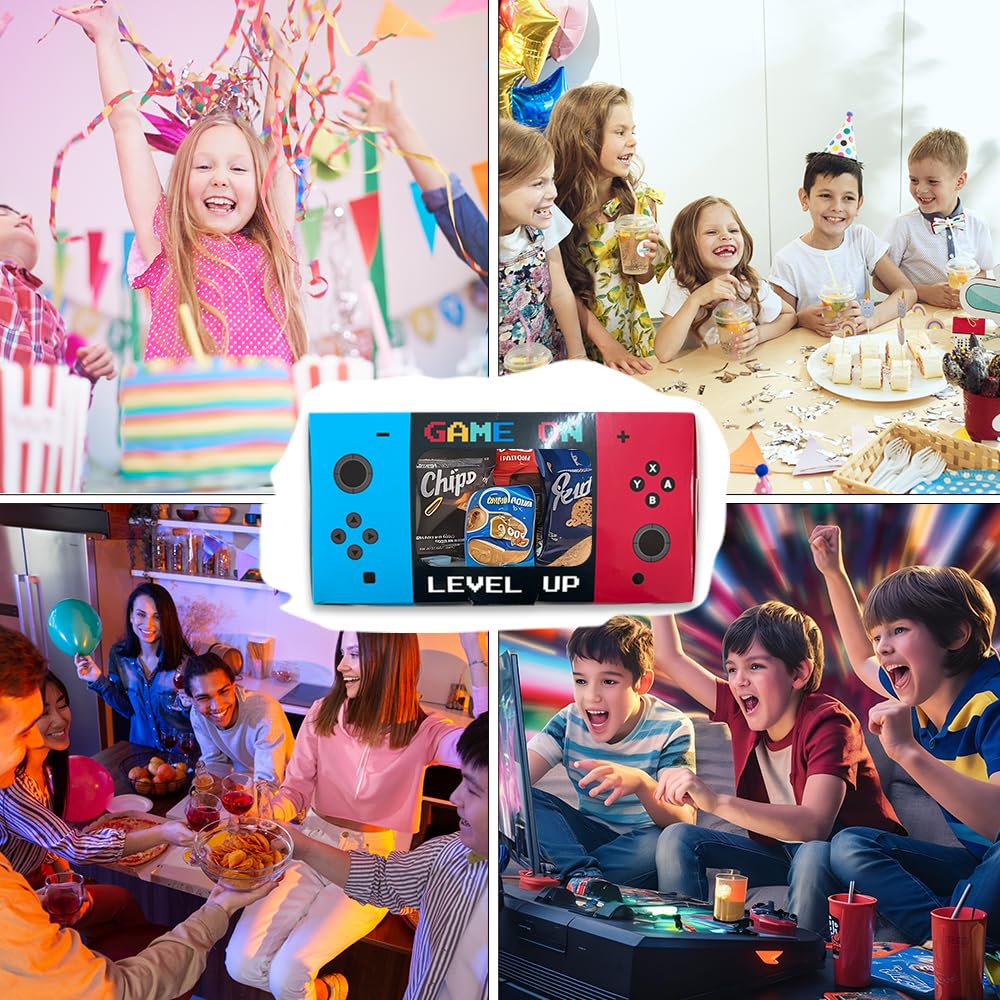 Sahjzk 12PCS Video Game Party Favor Boxes with Clear Window | Gamer Goodie Boxes for Kids Birthday Supplies | Gaming Themed Treat Boxes for Candy & Toys | Party Decorations & Gifts