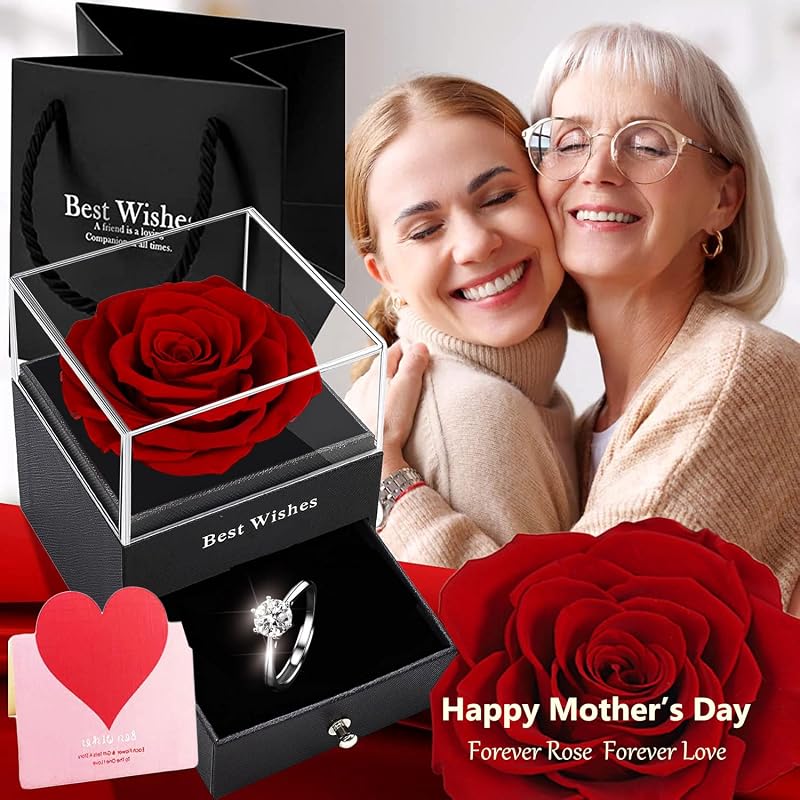 Preserved Rose Gift Box - Eternal Real Rose in Luxury Box for Her