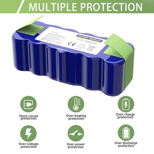 JOTACT for Roomba Battery iRobot XLife xlife Extended Ni-MH for iRobot Roomba 500 600 700 800 900 R3 Series 980 880 870 790 780 770 760 530 531 532 540 550 560 570 620 630 650 660