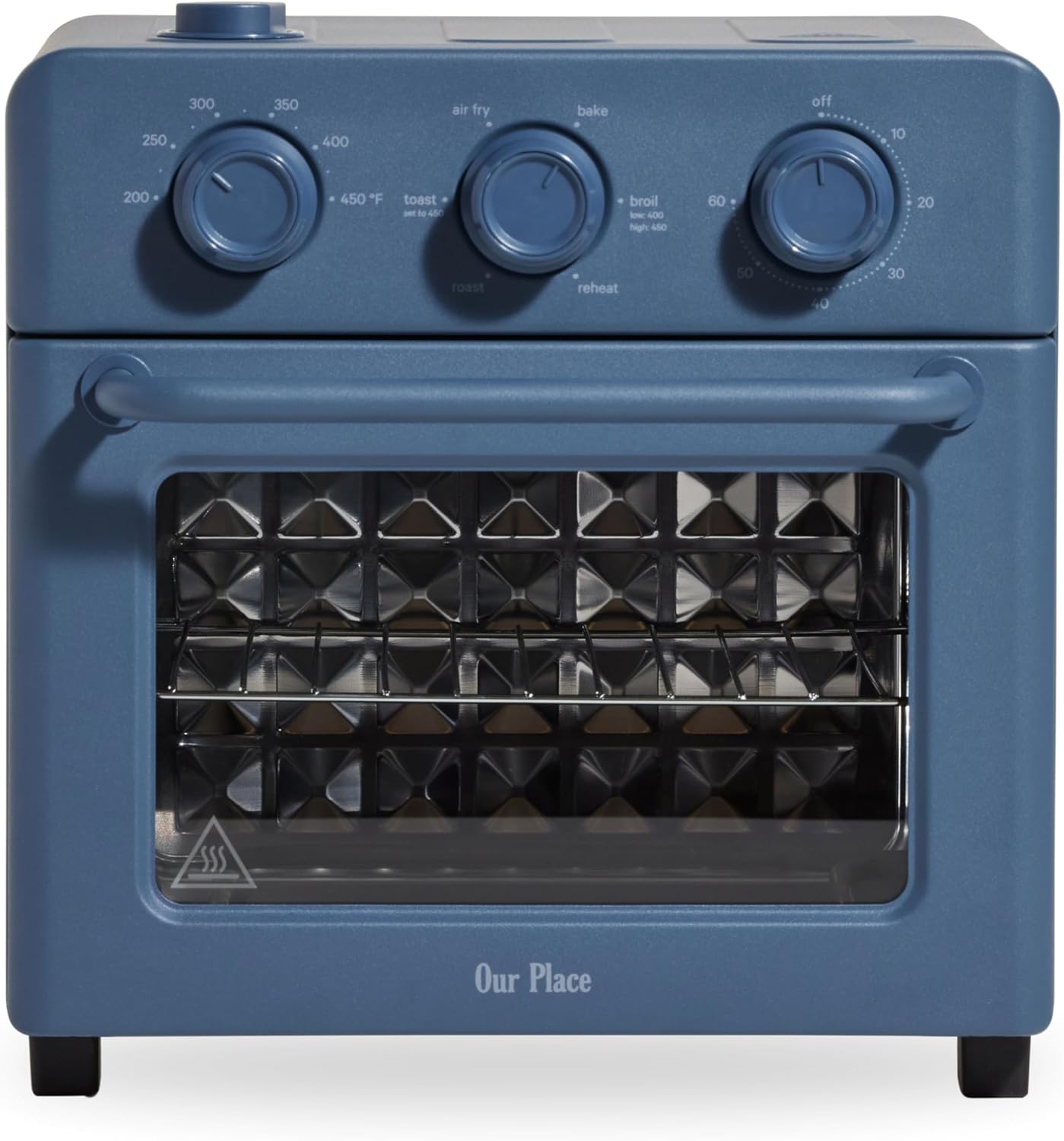 Our Place Wonder Oven - 6-in-1 Stainless Steel Air Fryer Toaster Oven | 13 QT Compact Capacity - Blue Salt