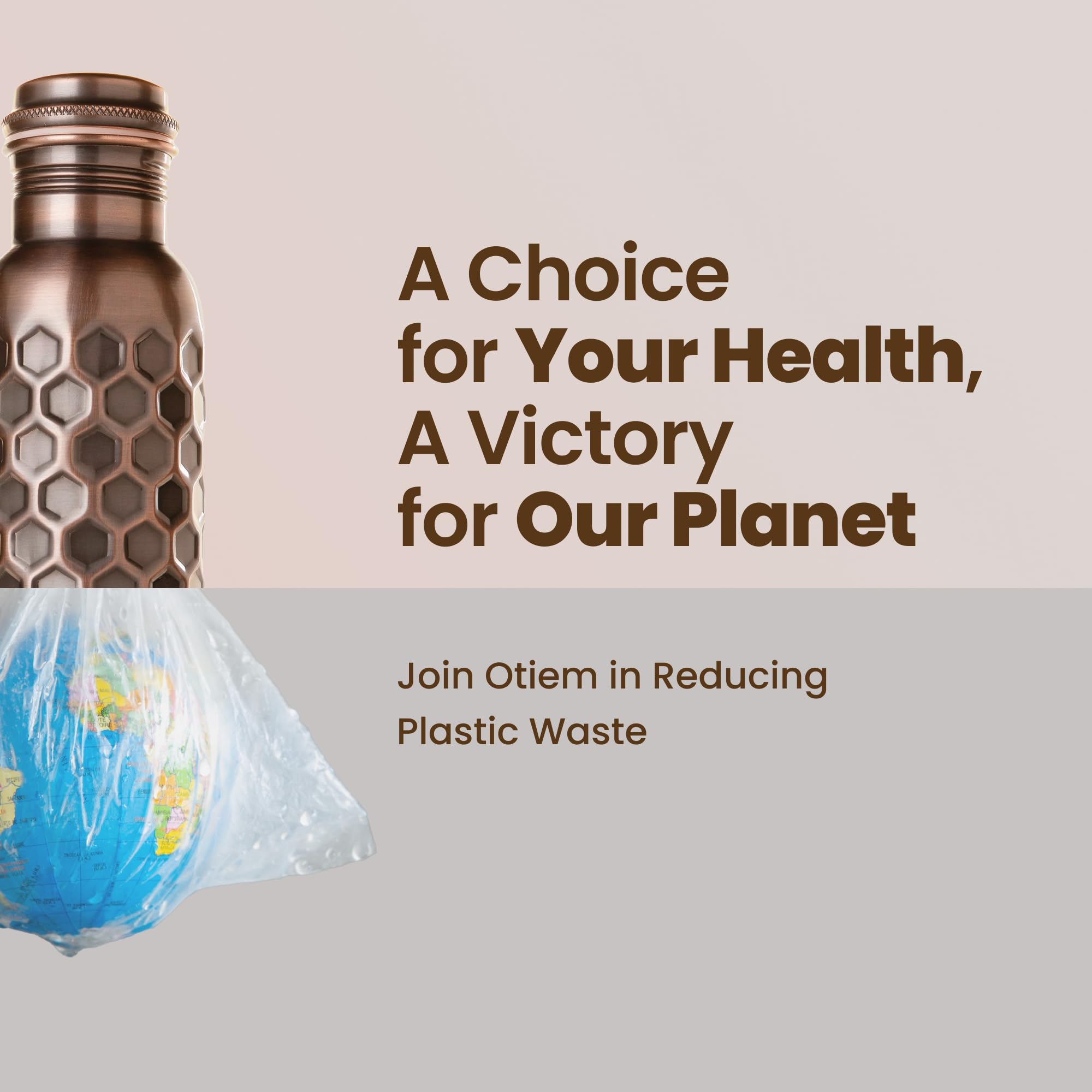 Otiem 100% Copper Water Bottle for Drinking Water, 34 Oz Antique Black – Stay Hydrated and Enjoy Ayurvedic Benefits – Leak-Proof, Temperature Retention, Eco-Friendly Design – Durable Copper Bottle
