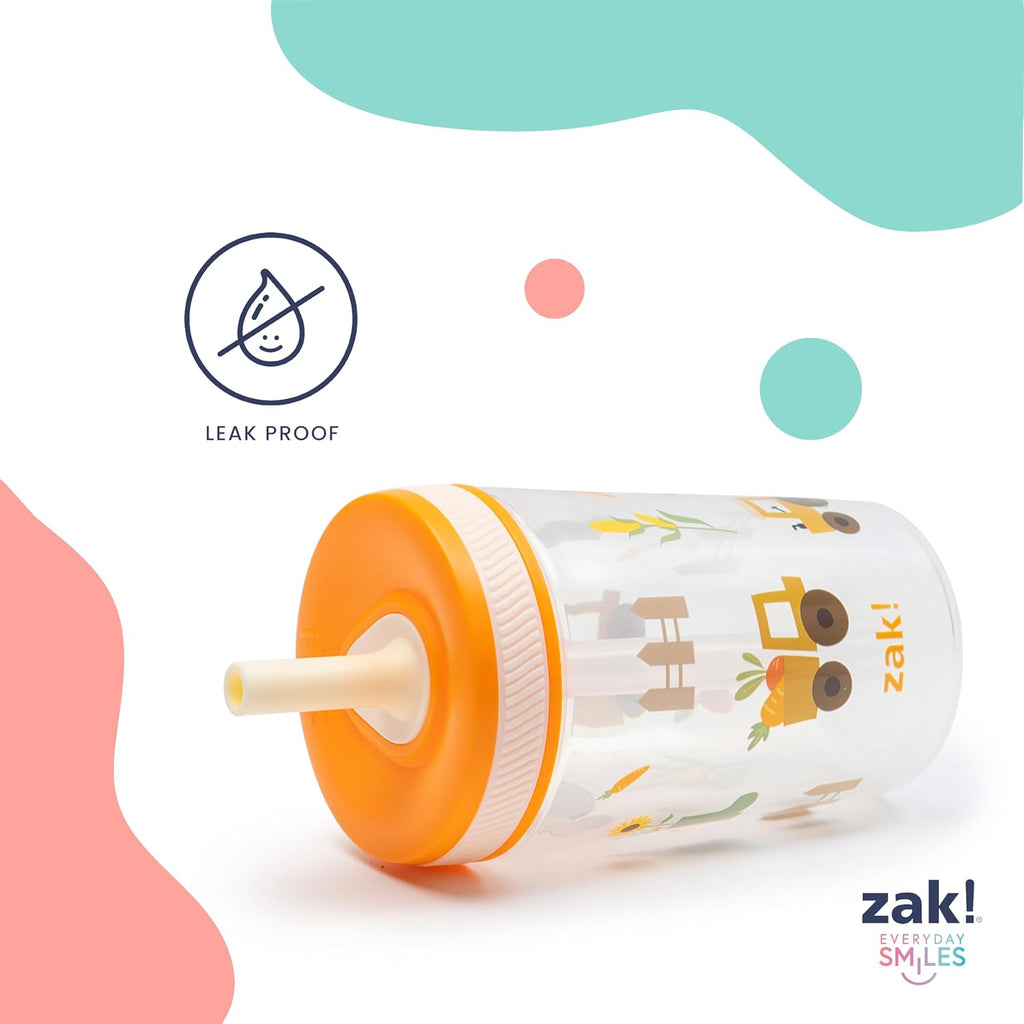 Zak Designs Bluey Kelso Toddler Cups - 15oz Leak-Proof Sippy Cups for Kids | 2-Pack Durable Plastic