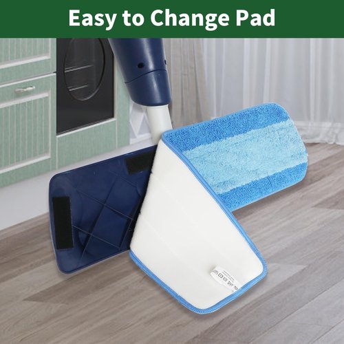 Bona Microfiber Cleaning Pads - 4 Pack Reusable Mop Pads for 18-Inch Hardwood Floor Cleaning