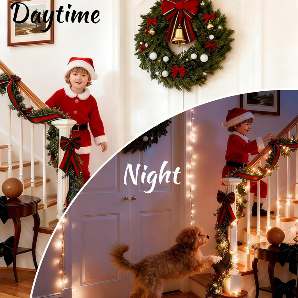 Norfolk Pine Garland - 6FT Lush Realistic Artificial Greenery - Perfect for Christmas Decor | Mantle, Fireplace, Stair, Table Centerpieces