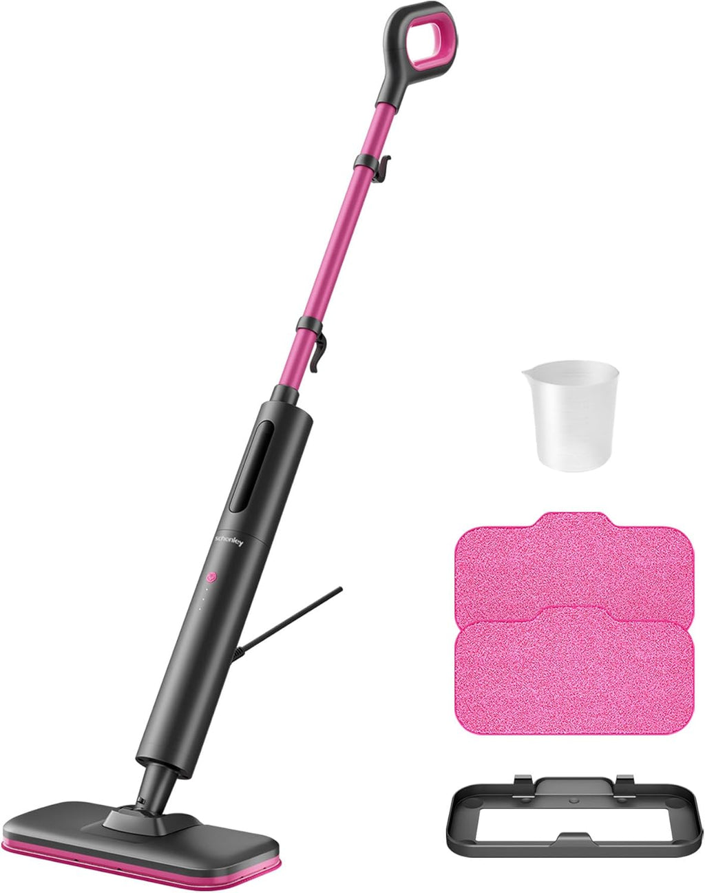 Schenley Steam Mop Cleaner - Powerful 15s Fast Heat-Up, Chemical-Free for Hardwood & Tile Floors | Lightweight & Self-Standing Design