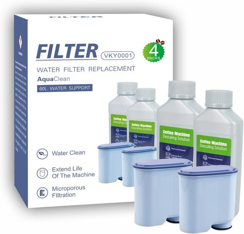 AquaClean Water Filters & Descaling Liquid (2-Pack) | Replacement for Philips Coffee Machines