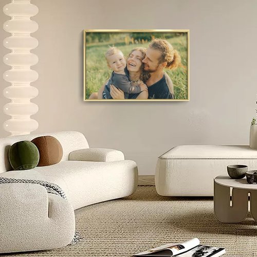 Canvas Prints - Custom Photo Wall Art by [Brand Name] | Framed 24x16 Canvas in Gold Metal Frame