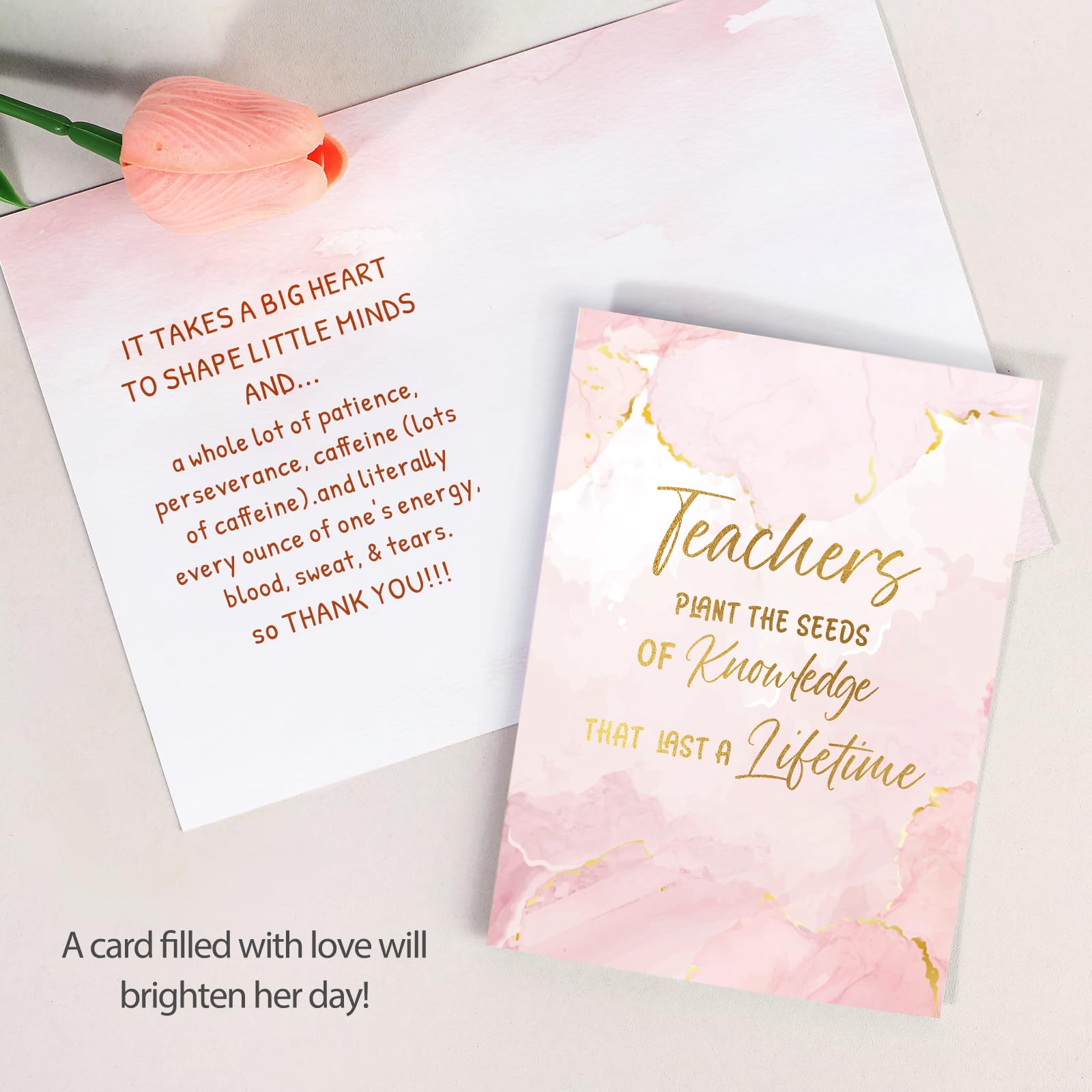 Suhctuptx Teacher Appreciation Gifts, Best Teacher Tote Bags for Women, Unique Gift Ideas from Students - Funny Thank You Basket Box Back to School Christmas Gifts Birthday Gift Pink