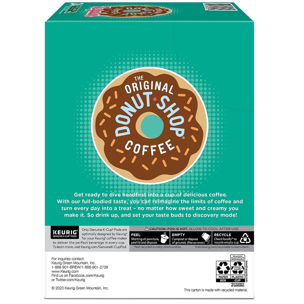 Original Donut Shop K-Cup Pods - Medium Roast Coffee, 96 Count | Single-Serve Convenience