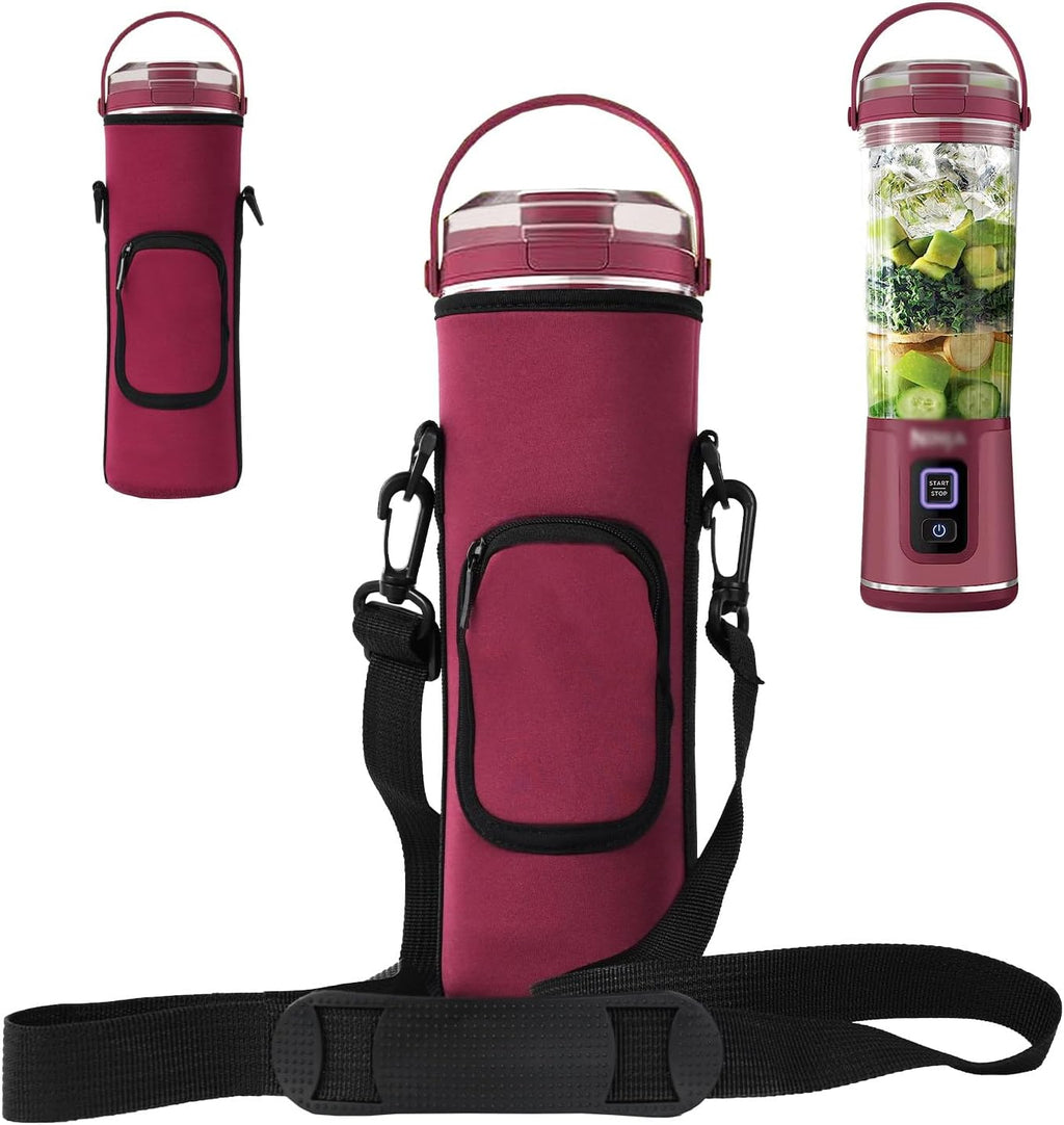 Ninja Storage Bag - Portable Blender Dust Cover with Shoulder Strap & Accessory Pocket | Burgundy