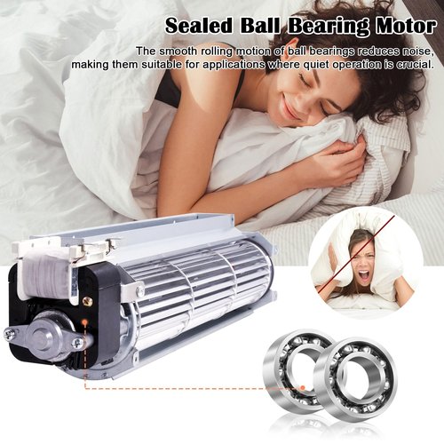 Hiorucet Fireplace Blower Fan Unit for Desa, FMI, Vanguard, Vexar, Comfort Flame Glow, Rotom Fireplace, BK BKT GA3650 GA3700 GA3750 Replacement Fireplace Blower Fan Parts Fit for Astria.