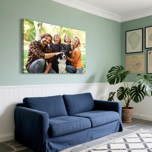 Custom Canvas Prints - Personalized Photo Wall Art for Weddings, Family, Pets | 14x11 Wrapped Frame