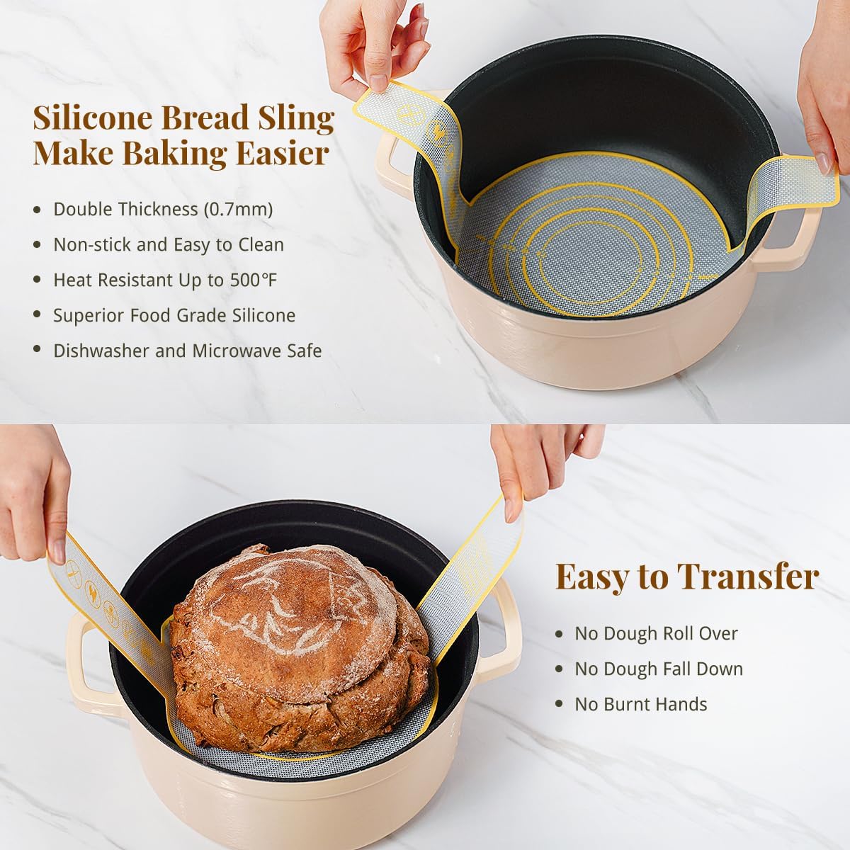 Skiennix Sourdough Starter Kit - Complete Bread Baking Set with Proofing Baskets & Tools
