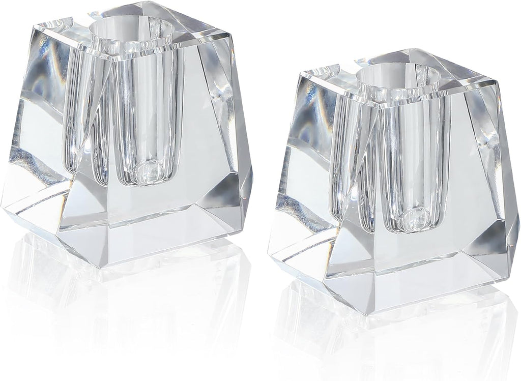 QFkris Crystal Pen Holder - Elegant 1.8" Glass Fountain Pen Stand | Perfect Gift for Office Decor