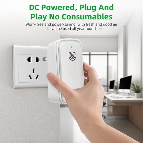 2026 Upgraded Air Ionizers for Dust Mites Plug in Air Purifier Quiet Odor Eliminator with Negative Ion Generator for Home Bedroom, Office, Kitchen, Pet Odor, Smoke, Dust,6 Pack