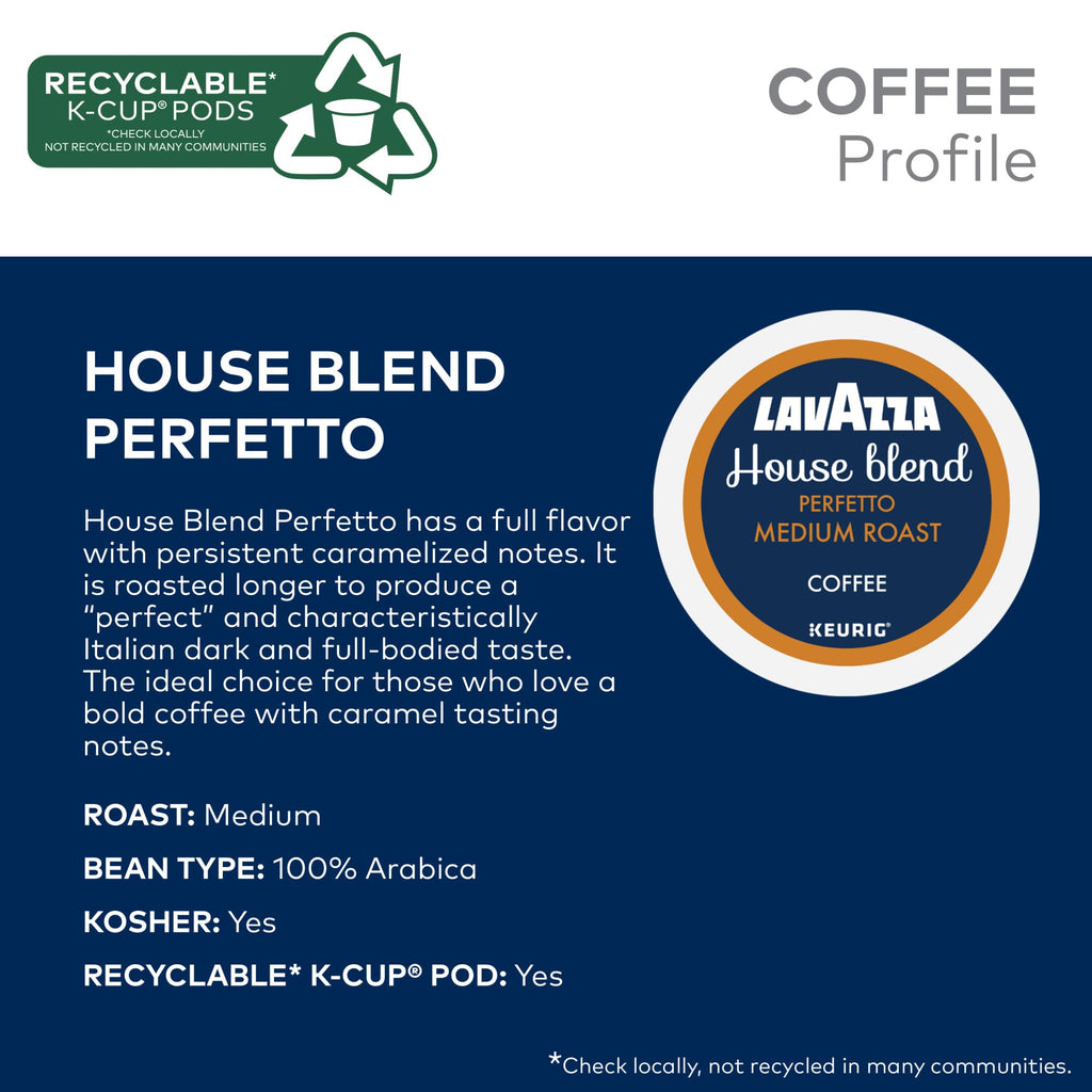 Lavazza Coffee Variety Pack, Keurig Single-Serve K-Cup Pods, 64 Count
