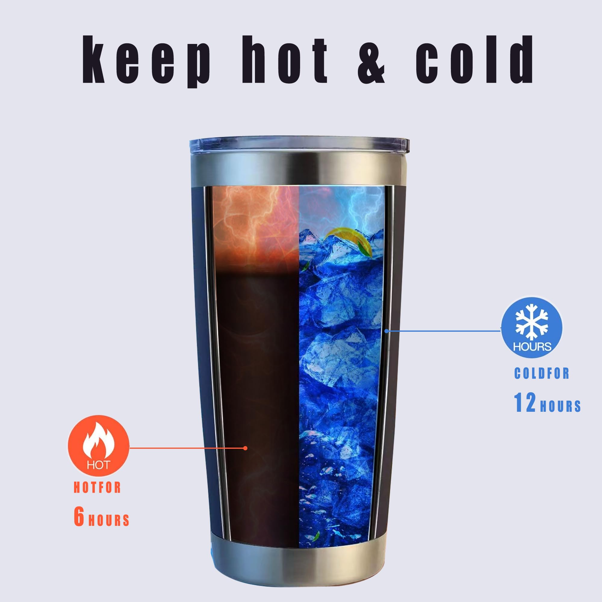 CWRIEB 20oz insulted tumblers stainless steel cup Tumbler Bulk with push Lid, and metal straw powder coated coffee cup for cold and hot drinking (12, Assorted color)