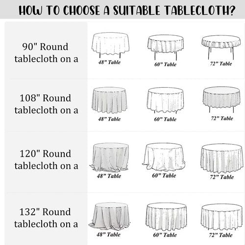 Fivenl 8 Pack Premium Round Tablecloth 120 Inch Round Table Covers Washable Polyester Fabric Round Table Clothes for Wedding Party Reception Banquet Buffet Restaurant (White, 120 Inch)