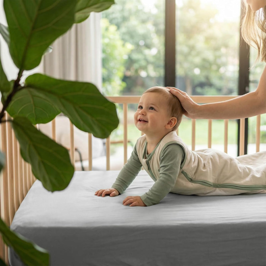 Soft Fitted Baby Crib Sheets by [Brand Name] - 2-Pack for Boys & Girls | Breathable Standard Size (28x52x8in)