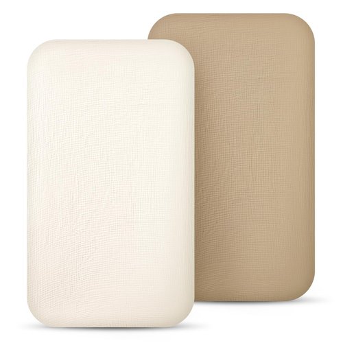 lulumoon Muslin Bassinet Sheets for Baby: Soft Bedside Sleeper Bassinet Fitted Sheets for Boys and Girls