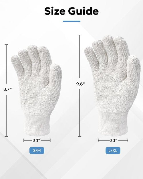 Evridwear Silver Polishing Gloves Polish Cleaning Glove Mitt for Sterling Silver Brass (S/M)