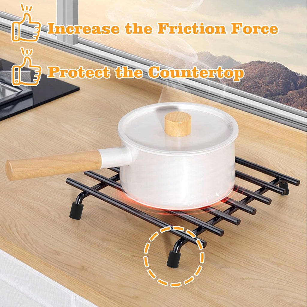 24 Pcs Trivet Rubber Feet Replacement, Stick on Small Rubber Feet Pads for Coaster, Electronics, Cutting Board Non Slip, Sink Grid, Instant Pot Trivet