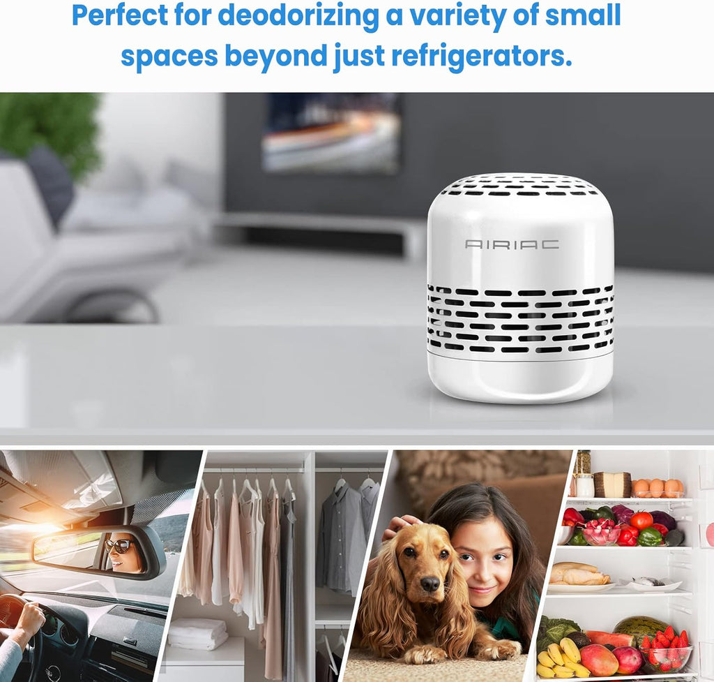 Skiennix Fridge Deodorizer - 10-Year Odor Eliminator | Charcoal Bags for Fresh Fridge & Freezer