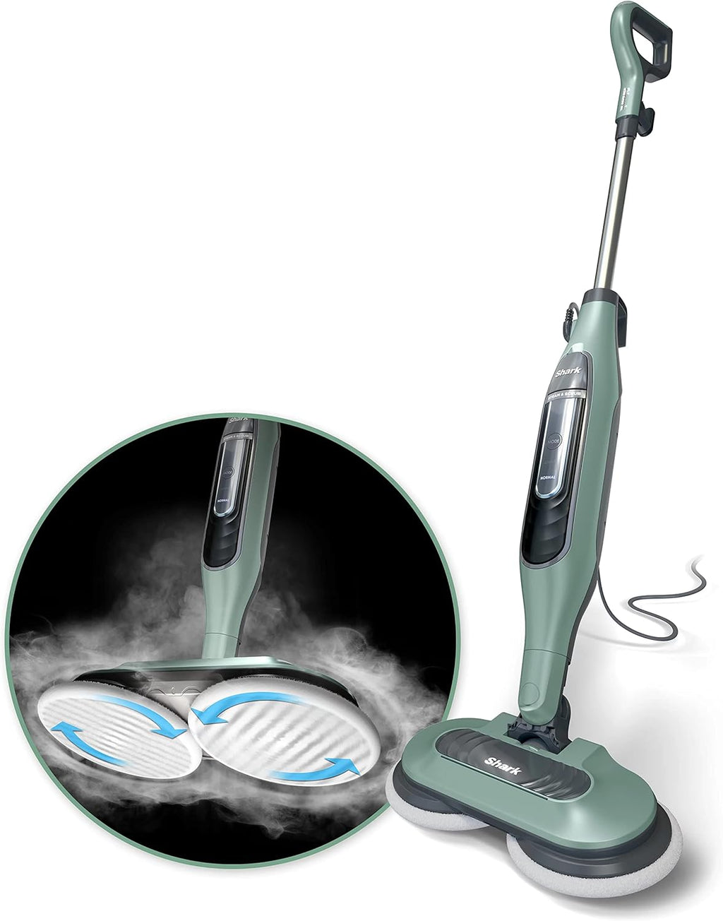 Shark S7000AMZ Steam Mop - All-in-One Scrubbing & Sanitizing for Hard Floors | Pure Water Technology