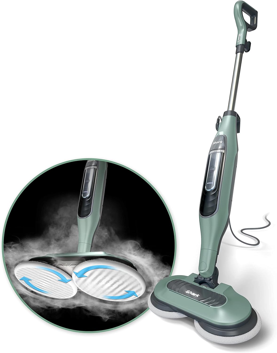 Shark S7000AMZ Steam Mop - All-in-One Scrubbing & Sanitizing for Hard Floors | Pure Water Technology