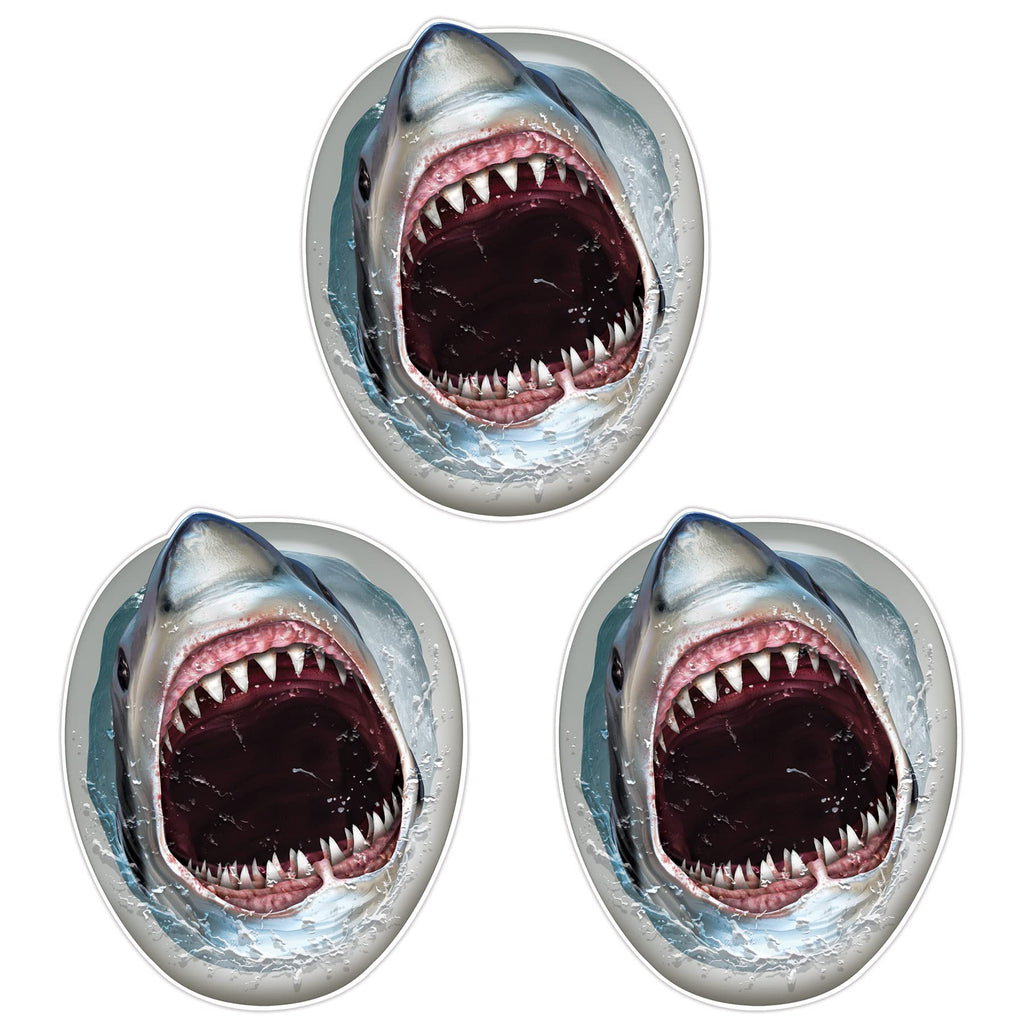 Shark Toilet Topper Peel 'N Place Party Accessory
