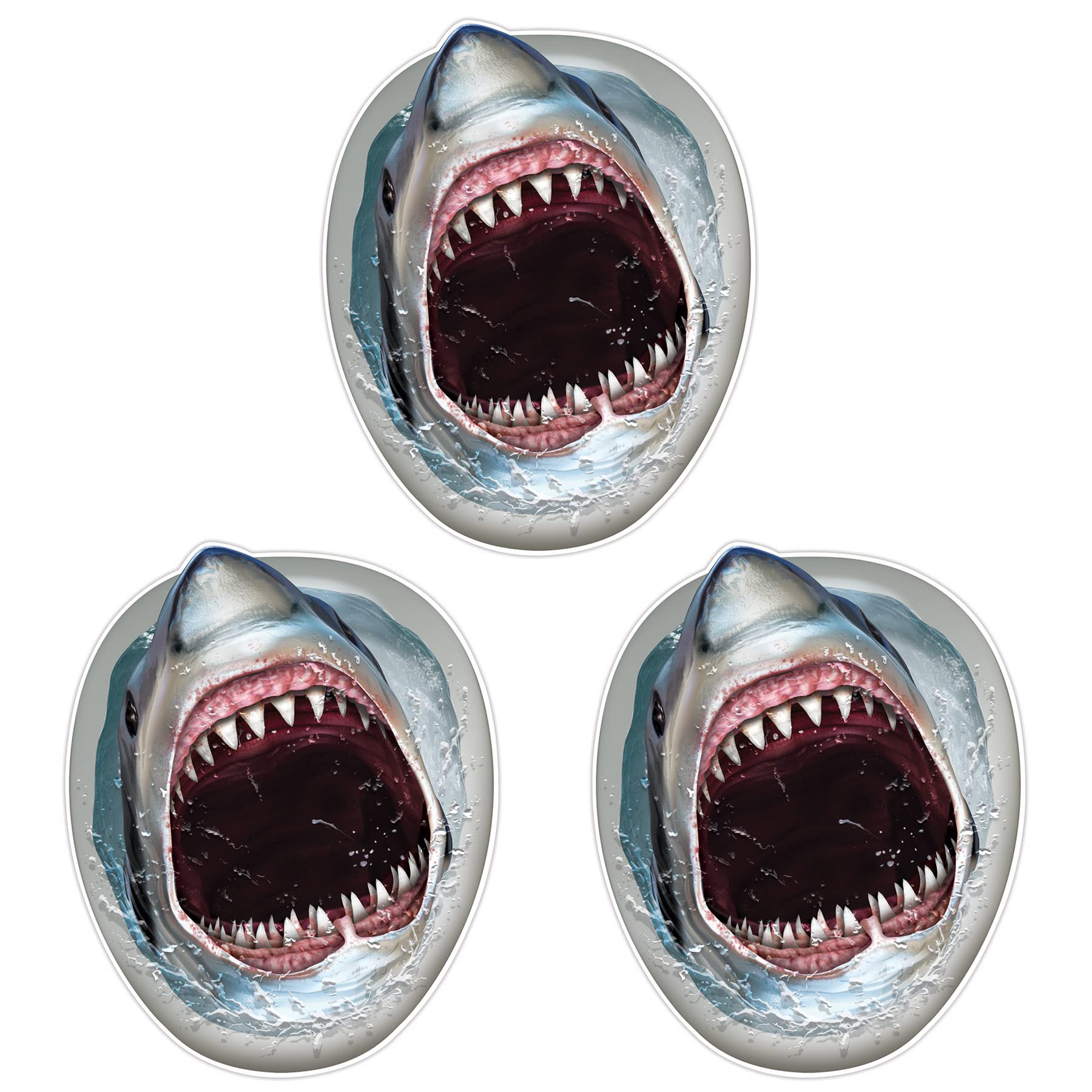 Shark Toilet Topper Peel 'N Place Party Accessory