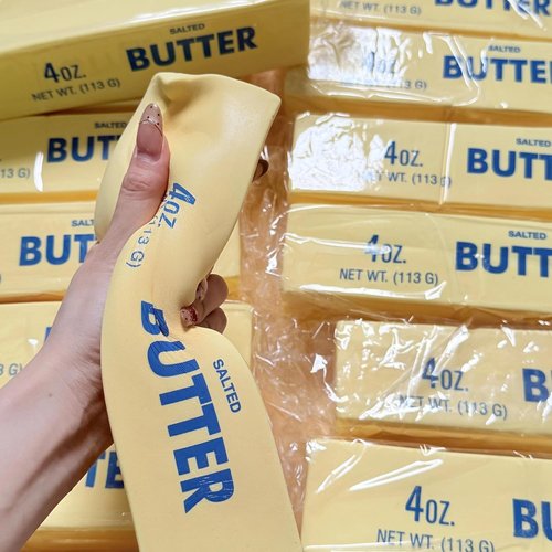 Giant Butter Squishy - Jumbo Stress Relief Butter Stick Toy | Extra Large 14oz Slow Rising Fun