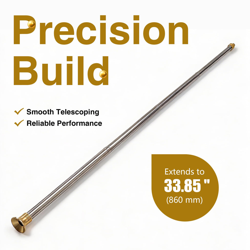 Telescoping Fire Blow Poker with Premium Brass Tip & Integrated Anti-Smoke Safety Valve | Perfect for Campfires, BBQ Grills, Outdoor Fire Pits & Fireplaces | Ultralight Camping Gear