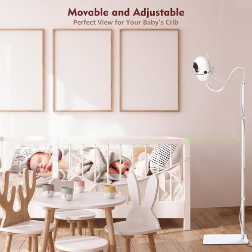 HelloBaby Baby Monitor Floor Stand - Adjustable Height 37.4"-69" | Universal Camera Mount for Nursery Safety