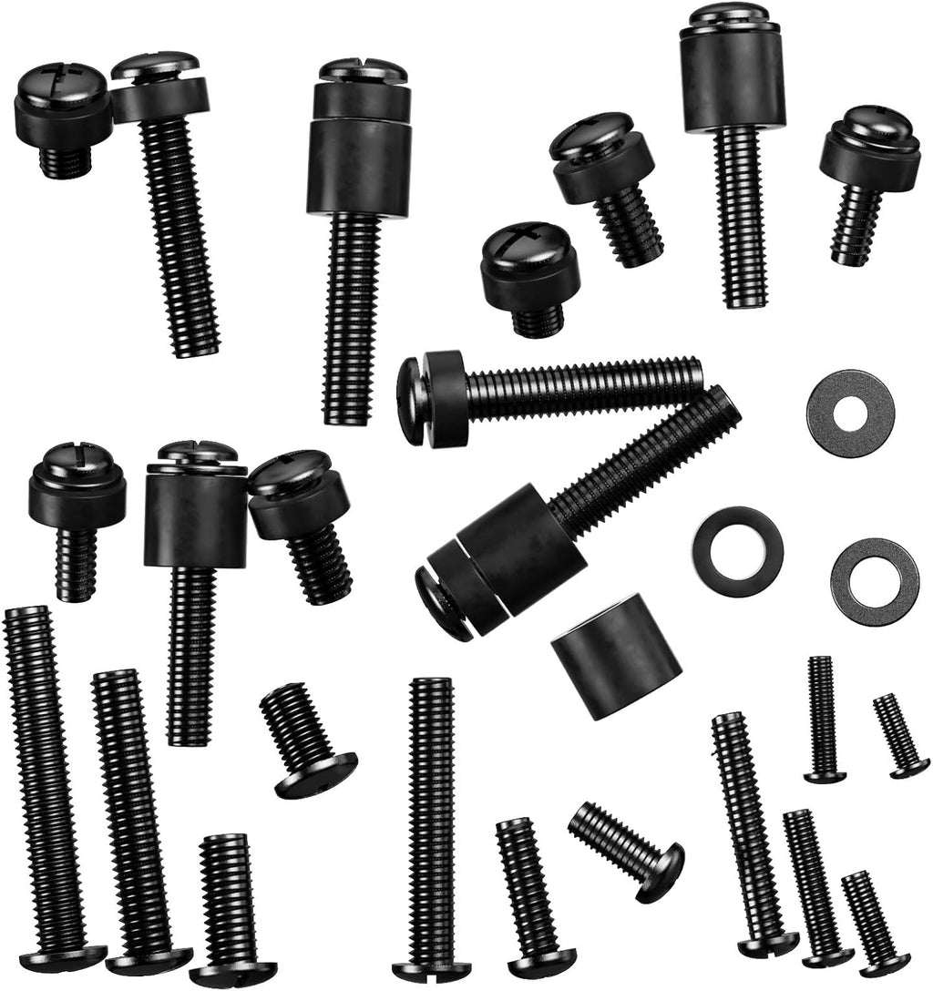 WALI Universal TV Mount Hardware Kit - Fits Most TVs Up to 80 Inches | Includes M4, M5, M6, M8 Screws - Black