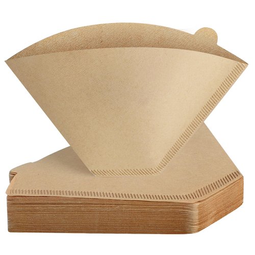 120 Count Cone Coffee Filters #4, Clinuse Unbleached Size 04 Coffee Filters 8-12 Cup, Disposable Natural Paper Filters, No.4 Cone Filters for Ninja, Cuisinart, Pour Over and Drip Coffee Maker