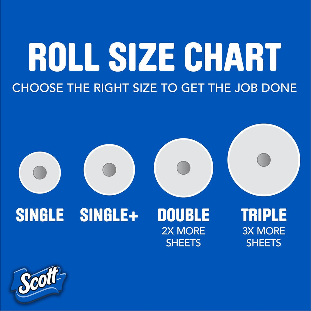 Scott Paper Towels - Choose-A-Sheet Design for Versatile Use - 2 Double Rolls (100 Sheets Each)