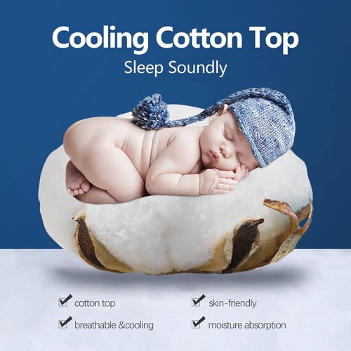 COONP Queen Mattress Topper - Extra Thick Cooling Pillowtop Bed Protector | Cotton Cover, Deep Pocket 8-21 Inch